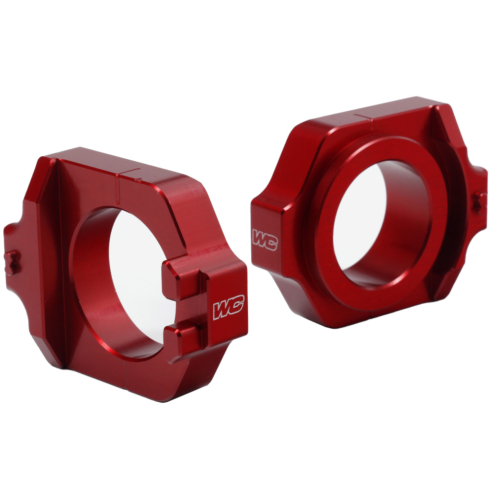 AXLE BLOCK KIT ELITE HONDA CRF250/450R 09-25, CRF250RX 19-25, CRF450RX 17-25 RED
